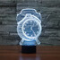 Novelty Lighting Decoration Atmosphere Lamp Clock 3d Christmas Light 100 Touch Dimming - 7