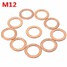 M14 Motorcycle Atv Fuel Brake Banjo Washer M12 M6 Seal Copper M8 10pcs - 6