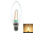 2w 180lm Led Ac 220-240v Tungsten Warm Light Candle Light - 3
