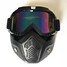 Mask Windproof Colors Shield Goggles Face Detachable Motorcycle Helmet - 6