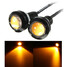 Car Motorcycle LED 18MM Eagle Eye Running DRL Tail Light Lamp 12V 3W Plate License - 4