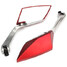 Mirrors Motorcycle Rear View Red 10mm Thread Bike Universal - 1