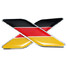 Emblems German Decor 3D Car Truck Bike Sticker Badge 2Pcs Laptop Flag Decal - 4