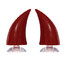 Horns Cups Decoration Headwear Suction Red Decor Accessories Motorcycle Helmet - 2