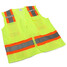 Warning Reflective Stripes Safety Vest Yellow Motorcycle Waistcoat - 3