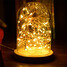 Led Romantic Glass Lanterns Silver Light Night Light Star Desk Lamp - 2