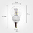 Warm White Led Globe Bulbs E14 G60 6w Ac 85-265 V Smd - 5