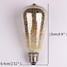 Retro Light 60w Pendant Lamp E27 Vintage St64 Bulbs - 5