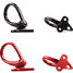 Black Scooter Motorcycle Luggage Hooks Aluminum - 3