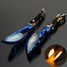 Amber 4pcs Skull Indicator Universal Motorcycle LED Turn Signal Light - 2