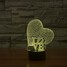 Beautiful Touch Control Love Shape Gift Led Night Lamp 100 3d - 4
