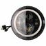 Halo Round LED Headlights Angle Eyes Jeep Wrangler JK 7 Inch - 3