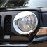 Headlight Silver Jeep Trim Cover Patriot Shape Bird 1Pair - 3