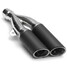 Muffler Twin Double Tip Motorcycle Universal Steel Exhaust Tail Pipe - 8