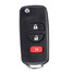 Flip Remote Folding Case For Nissan Key QUEST Murano Frontier Blade Blank - 4