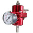 Adjustable Fuel Pressure Regulator Pressure Gauge Red Universal - 2