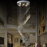 Pendant Lights Spiral Chandelier Ceiling Lamps Clear 100 Lighting Fixture - 3