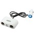 Dual USB Car Adapter LED Charger Cigarette Lighter Power Socket 12V 24V - 1