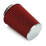 Cold Air Intake Cone 4 Inch Filter Red Truck High Flow Long Performance Air Filter Car Dry - 3