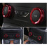 4pcs Ford Edge Decoration Stereo Circle Knob Ring Air Conditioning Knob Cars Alu Ring - 6