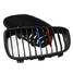 Front Kidney Grilles For BMW F20 Matte Black Grill M-color - 3