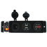 LED Panel Car Boat Dual USB Charger Voltmeter Cigarette Lighter Socket 12V 24V - 2