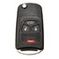 Shell Case For Chrysler Dodge 4 Buttons Jeep Flip Remote Key Fob - 1