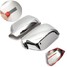 M6 Decoration 2Pcs Silver Rear View Mirror Cover Mazda 3 - 4