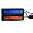 Function Car Dual Color Voltage Meter 3 in 1 Blue Display Clock Thermometer Orange - 3