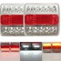 Number Plate Trailer Indicator Towing Lights Brake LED Light Rear Reflector - 1