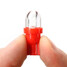 Lamp DC 12V Car Auto Lights Fog 1W Instrument 25LM Bulb Motorcycle Steel Ring 10Pcs T10 Red - 7