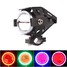 High Low Beam 4 Color LED Red Angel Eyes Fog Spot Headlights - 1