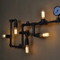 Mini Style Light Wall Sconces Industrial Style Country Metal Water Pipe - 4