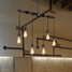 Nordic Iron Creative Chandelier Personality Industrial Pipes Art - 2