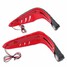 LED Indicator Light 12V DRL Red Hand Guards Brush Motorcycle Protective - 5