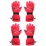 Red Gloves Outdoor Motorcycle Motor Bike Skiing Climbing 3.7V Electric Heated Warmer - 3