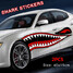 Mouth Shark Decal Sticker Teeth 2Pcs Waterproof Car - 3
