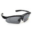 Eyewear Night Unisex With 4 Semi Lenses Driving Rimless Oval Glasses Goggles UV400 Sunglasses - 7