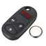 Case Fob Battery Pad Accord Fix Clicker Remote Key Shell - 1