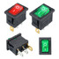 3 Pin SPDT LED Car 10A 6A ON OFF Rocker Switch Rectangle Dash Boat 250V - 1