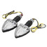 Motorcycle Motor Bike Amber LED Arrow Turn Signal Indicators Light Pair 12V - 7