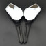 Honda Motorcycle Skull Rear View Mirrors For Harley Claw Hand - 6