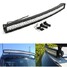 Offroad 4X4 Double Light Bar Flood Spot Combo Jeep SUV ATV Curved Beam 240W LED Work - 2