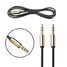 Car AUX Cord Phone Cable Gold Headphone Stereo Audio 3.5mm Male to Male 1M - 6