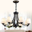 Glass Restaurant Chandelier Retro Pendant Light 8 Heads Living Room - 2