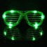 Glasses Flashing Slotted Blinking Costume Party Goggles Glow LED Light Shutter Shades - 9