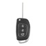 Remote Folding Fold Car 3 Button Flip Key Shell Case FOB Blade Hyundai Santa Fe Right - 3