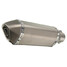 Street Bike Motorcycle Exhaust Muffler Titanium 38-51mm Slip on Stainless Steel - 3