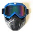 Mask Windproof Colors Shield Goggles Face Detachable Motorcycle Helmet - 8