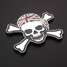 Metal Skull Sticker 3D Sticker Collision Car Sticker Ghost - 7